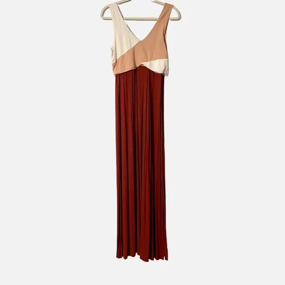 Anthropologie Maeve Elysian Color Block Maxi Dress Women’s Size Medium - Picture 3 of 12